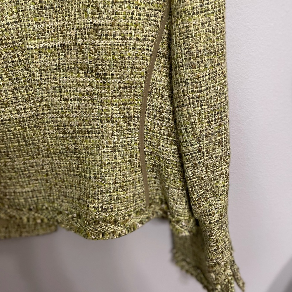 Talbots Boucle Tweed Open Front Lady Jacket Size … - image 4